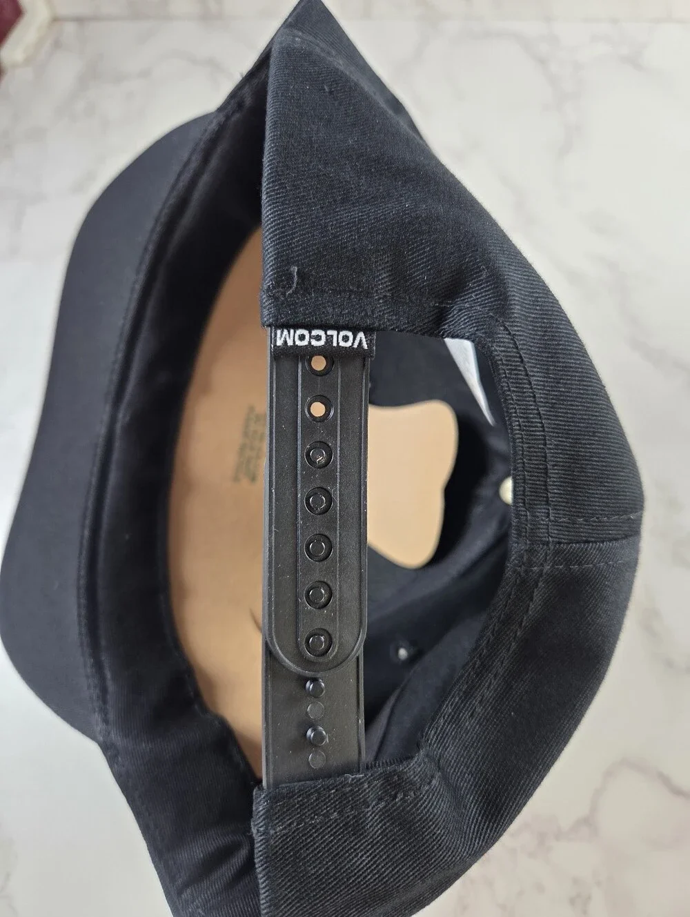 Volcom Black Logo Snapback Hat